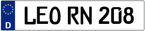 Trailer License Plate